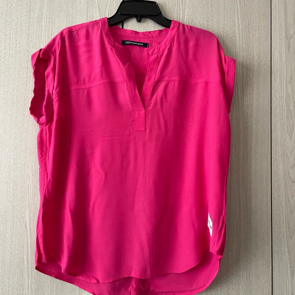 Calvin Klein Jeans Hot Pink Blouse